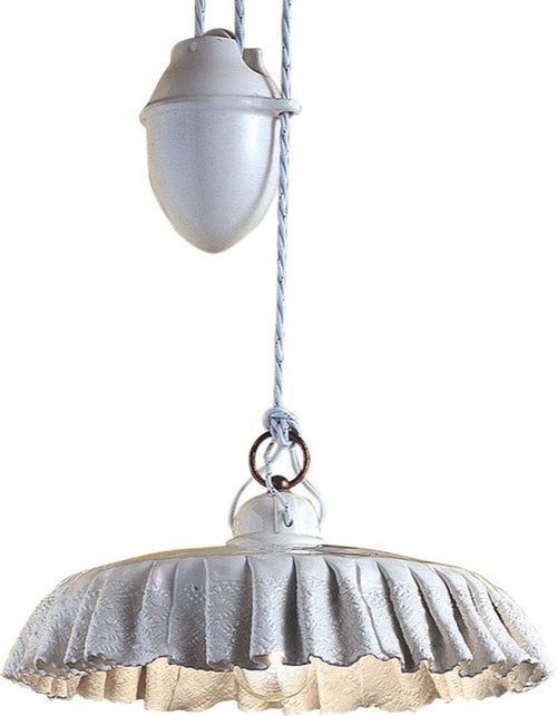 Saliscendi-Classico-Modena-Metallo-E-Ceramica-Nero-Sfumato-Rame-32Cm-1-Luce-E27