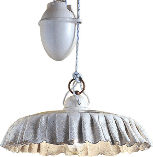 Saliscendi-Classico-Modena-Metallo-E-Ceramica-Nero-Sfumato-Rame-38Cm-1-Luce-E27