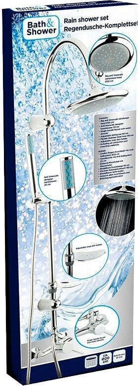 SALISCENDI COMPLETO ASTA DOCCIA DOCCETTA ANTICALCARE ACCIAIO INOX 22X3,2CM CROMO Fai da te/Attrezzature per cucine e bagni/Attrezzature per bagni/Rubinetti per docce e vasche da bagno e parti/Sistemi per vasche da bagno e docce Trade Shop italia - Napoli, Commerciovirtuoso.it
