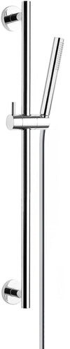 Saliscendi completo moderno in ottone cromato minimalista