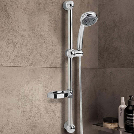 Saliscendi Con Soffione Doccia 8 Funzioni Getti Asta 60 Cm Cromato Bagno Vasca Accessori Doccia Trade Shop italia - Napoli, Commerciovirtuoso.it