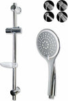 Saliscendi-Con-Soffione-Multigetto-Regolabile-Portasapone-70cm-Attacco-1/2-69138
