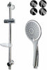 Saliscendi-Con-Soffione-Multigetto-Regolabile-Portasapone-70cm-Attacco-1/2-69138