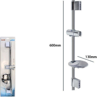 Saliscendi Cromato Per Soffione Doccia Con Porta Sapone Bagno Moderno 60cm 79361 Casa, arredamento e bricolage > Accessori Bagno > Accessori Doccia Trade Shop italia - Napoli, Commerciovirtuoso.it