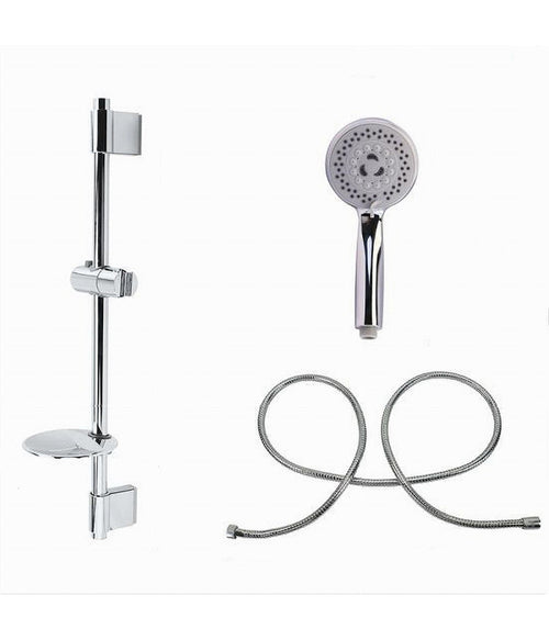 Saliscendi Doccia Cromato Doccetta Multigetto Mensola Portasapone Bagno Tubo 79390