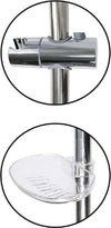 Saliscendi Per Soffione Doccia Altezza Regolabile Con Portasapone 70 Cm 69203 Accessori Doccia Trade Shop italia - Napoli, Commerciovirtuoso.it