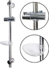 Saliscendi Per Soffione Doccia Altezza Regolabile Con Portasapone 70 Cm 69203 Accessori Doccia Trade Shop italia - Napoli, Commerciovirtuoso.it