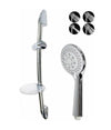 Saliscendi Soffione 10cm Multigetto Regolabile Portasapone 70cm Flessibile 69137