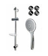 Saliscendi Soffione 10cm Multigetto Regolabile Portasapone 70cm Flessibile 69137