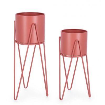 Set 2 PortaFiore Madelyn Tondo per uso interno ed esterno.