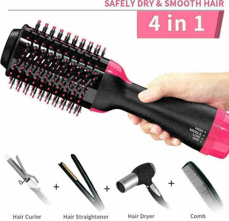 Salone One-Step Asciugacapelli Multifunzione 2in1 Spazzola Rotante Ceramica Ioni Bellezza/Cura dei capelli/Strumenti per lo styling/Modellatori ad aria calda Zencoccostore - Formia, Commerciovirtuoso.it