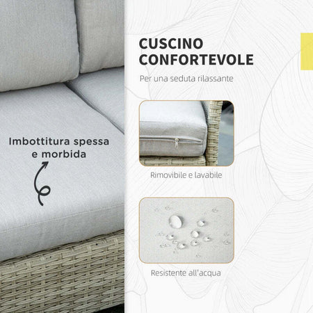 Salotto-da-Giardino-7-Pezzi-Modulabile-in-Rattan-PE-con-Cuscini,-Beige-860-253V00BG