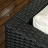 Salotto-da-Giardino-con-2-Poltrone-e-2-Poggiapiedi-in-Rattan-PE,-Tavolino-in-Vetro,-Nero-860-277V00BK