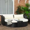 Salotto-da-Giardino-con-2-Poltrone-e-2-Poggiapiedi-in-Rattan-PE,-Tavolino-in-Vetro,-Nero-860-277V00BK