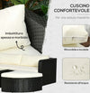 Salotto-da-Giardino-con-2-Poltrone-e-2-Poggiapiedi-in-Rattan-PE,-Tavolino-in-Vetro,-Nero-860-277V00BK