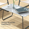 Salotto-da-Giardino-con-Divanetto,-2-Poltrone-e-Tavolino-in-Acciaio-e-Tessuto-a-Rete,-Crema-84G-400V00GY