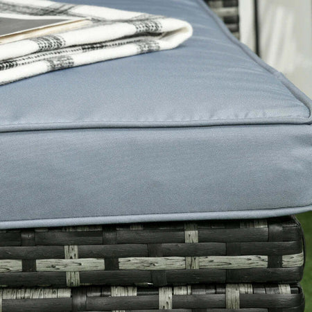 Salotto-da-Giardino-con-Divanetto,-Chaise-Longue-e-Tavolino-in-Rattan-PE-con-Cuscini,-Grigio-860-121V00GY