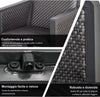 Salotto-da-Giardino-con-Divano-da-Esterno-e-Tavolino,-Mobili-da-Giardino-in-Rattan-Sintetico,-Set-4-Pz,-Grigio-860-166