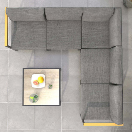 Salotto-da-Giardino-con-Divano-e-Tavolino-in-Alluminio-con-Cuscini-Imbottiti,-Grigio-84G-307V00GY