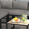 Salotto-da-Giardino-con-Divano-e-Tavolino-in-Alluminio-con-Cuscini-Imbottiti,-Grigio-84G-307V00GY