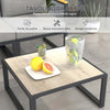 Salotto-da-Giardino-con-Divano-e-Tavolino-in-Alluminio-con-Cuscini-Imbottiti,-Grigio-84G-307V00GY