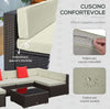 Salotto-da-Giardino-in-Rattan-da-7-Pezzi-con-Tavolino-e-Divano-Modulabile-con-Cuscini,-Crema-860-020