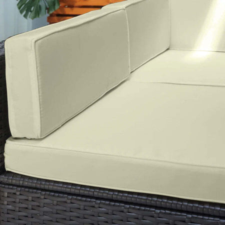 Salotto-da-Giardino-in-Rattan-da-7-Pezzi-con-Tavolino-e-Divano-Modulabile-con-Cuscini,-Crema-860-020