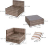 Salotto-da-Giardino-in-Rattan-da-7-Pezzi-con-Tavolino-e-Divano-Modulabile-con-Cuscini,-Grigio-860-020V03