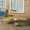 Salotto-da-Giardino-in-Rattan-PE-con-Chaise-Longue,-Divano-2-Posti-e-Tavolino,-Crema-84G-359V00CW
