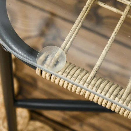 Salotto-da-Giardino-in-Rattan-PE-con-Divanetto-e-2-Poltrone-con-Cuscini,-Tavolino-in-Vetro,-Giallo-860-286V02YL