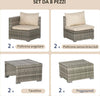 Salotto-da-Giardino-in-Rattan-PE-da-8-Pezzi-con-Poltrone,-Tavolini-e-Sgabelli,-Beige-860-099BG