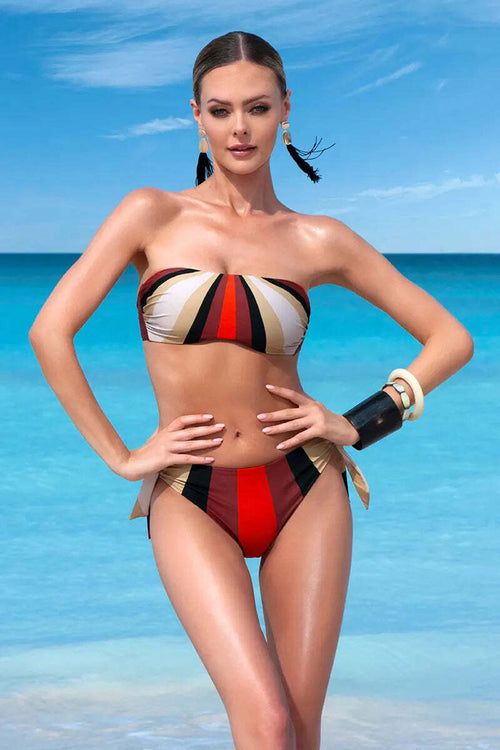 SALSEDINE-|-Bikini-fascia-righe-coppa-C