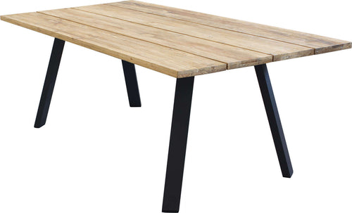 SALTUS---tavolo-da-giardino-in-alluminio-e-teak-riciclato-200x100-Antracite-Milani-Home