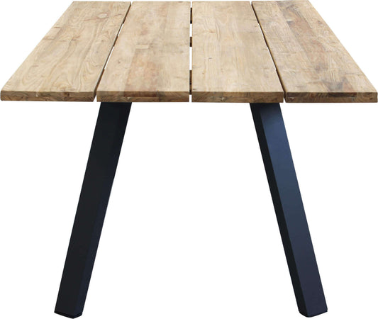 SALTUS---tavolo-da-giardino-in-alluminio-e-teak-riciclato-200x100-Antracite-Milani-Home