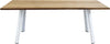 SALTUS---tavolo-da-giardino-in-alluminio-e-teak-riciclato-200x100-Bianco-Milani-Home