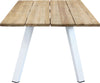 SALTUS---tavolo-da-giardino-in-alluminio-e-teak-riciclato-200x100-Bianco-Milani-Home