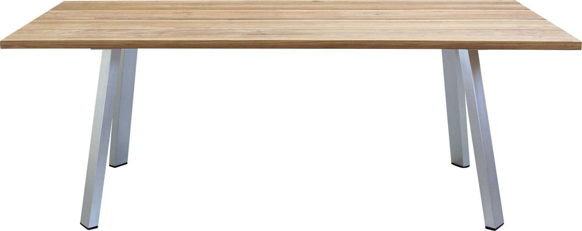 SALTUS---tavolo-da-giardino-in-alluminio-e-teak-riciclato-200x100-Grigio-Milani-Home
