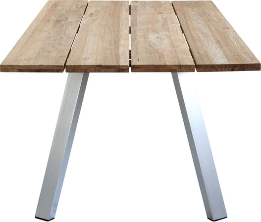 SALTUS---tavolo-da-giardino-in-alluminio-e-teak-riciclato-200x100-Grigio-Milani-Home