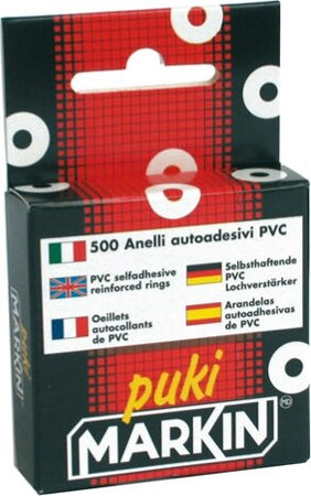 Salvabuchi adesivi - trasparente - Markin - conf. 500 pezzi Fai da te/Pitture trattamenti per pareti e utensili/Strumenti e attrezzi per verniciatura/Materiali di preparazione/Nastro/Nastro per mascheratura Eurocartuccia - Pavullo, Commerciovirtuoso.it