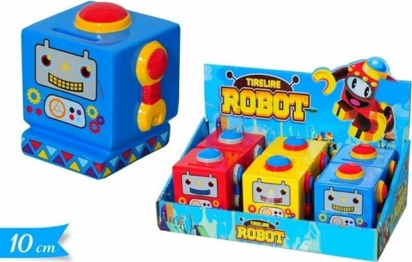 Salvadanaio A Forma Di Robot 10x10cm In Ceramica Porta Soldi Monete Per Bambini Casa e cucina/Decorazioni per interni/Salvadanai decorativi Trade Shop italia - Napoli, Commerciovirtuoso.it