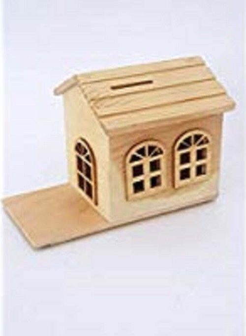 SALVADANAIO FORMA CASA TAPPO GOMMA DECOUPAGE MONETE BANCONOTE IDEA REGALO  Trade Shop italia - Napoli, Commerciovirtuoso.it