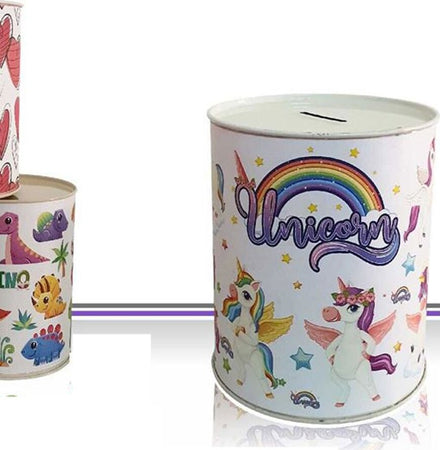 Salvadanaio Latta Misura Grande Monete Banconote Apertura Disegni Misti 13x20 Cm Casa e cucina/Decorazioni per interni/Decorazioni cameretta ragazzi/Salvadanai Trade Shop italia - Napoli, Commerciovirtuoso.it