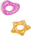 Salvagente-91-Cm-Glitter-Ciambella-Gonfiabile-Da-Mare-Piscina-Stella-Cuore-36141