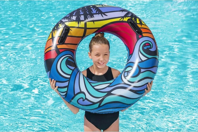 Salvagente Gonfiabile Con Maniglie Palme Tropicali 91cm 2 Colori Assortiti 36350 Giochi e giocattoli/Sport e giochi all'aperto/Giochi aquatici e piscine per bambini/Canotti e gonfiabili galleggianti Trade Shop italia - Napoli, Commerciovirtuoso.it