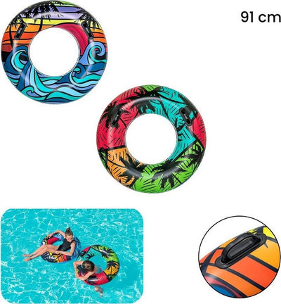 Salvagente Gonfiabile Con Maniglie Palme Tropicali 91cm 2 Colori Assortiti 36350 Giochi e giocattoli/Sport e giochi all'aperto/Giochi aquatici e piscine per bambini/Canotti e gonfiabili galleggianti Trade Shop italia - Napoli, Commerciovirtuoso.it
