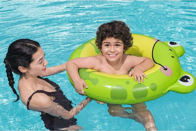 Salvagente-Panda/rana-79x85cm-Ciambella-Gonfiabile-Mare-Bambini-3-6-Anni-36351