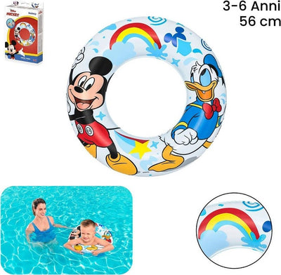 Salvagente Topolino Mickey Mouse Paperino 56 Cm Per Mare Piscina Bambini 91004 Giochi e giocattoli/Sport e giochi all'aperto/Giochi aquatici e piscine per bambini/Canotti e gonfiabili galleggianti Trade Shop italia - Napoli, Commerciovirtuoso.it