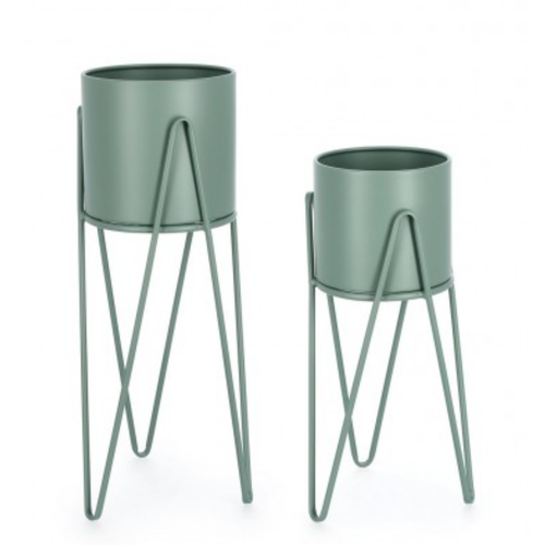 Set 2 PortaFiore Madelyn Tondo per uso interno ed esterno.