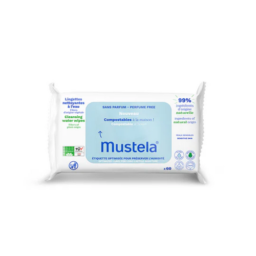 Salviette profumate compostabili Mustela 60pz