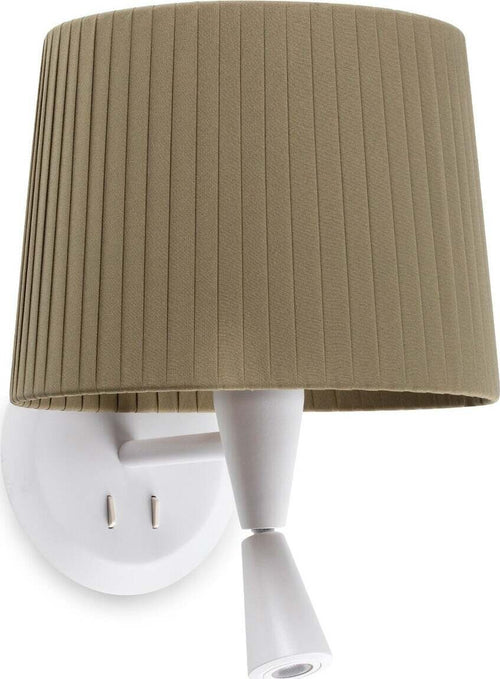 SAMBA Lampada da parete con lettore bianca/bordata verde Illuminazione/Illuminazione per interni/Illuminazioni per pareti/Applique Led Mall Home - Napoli, Commerciovirtuoso.it